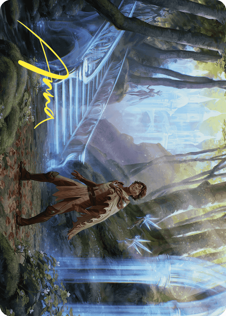 Into the Fae Court Art Card (Gold-Stamped Signature) [Wilds of Eldraine Art Series] | The CG Realm