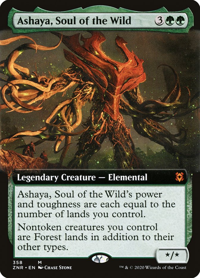 Ashaya, Soul of the Wild (Extended Art) [Zendikar Rising] | The CG Realm