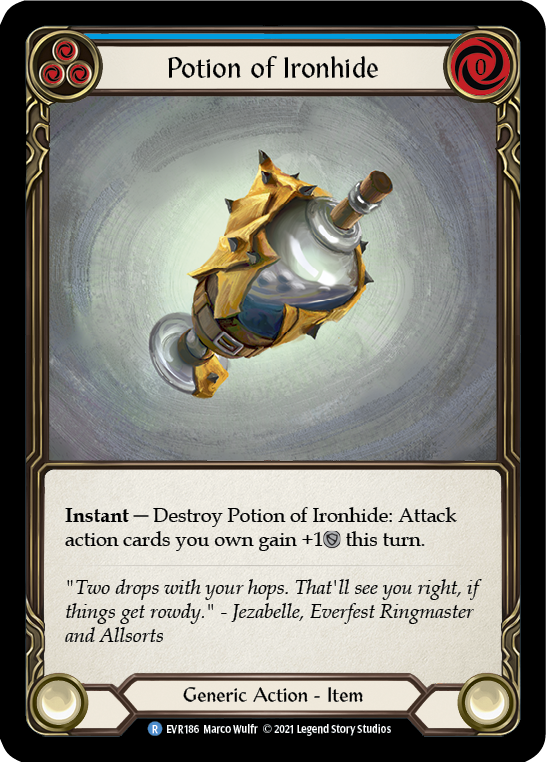 Potion of Ironhide [EVR186] (Everfest)  1st Edition Normal | The CG Realm