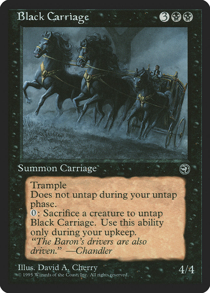 Black Carriage [Homelands] | The CG Realm