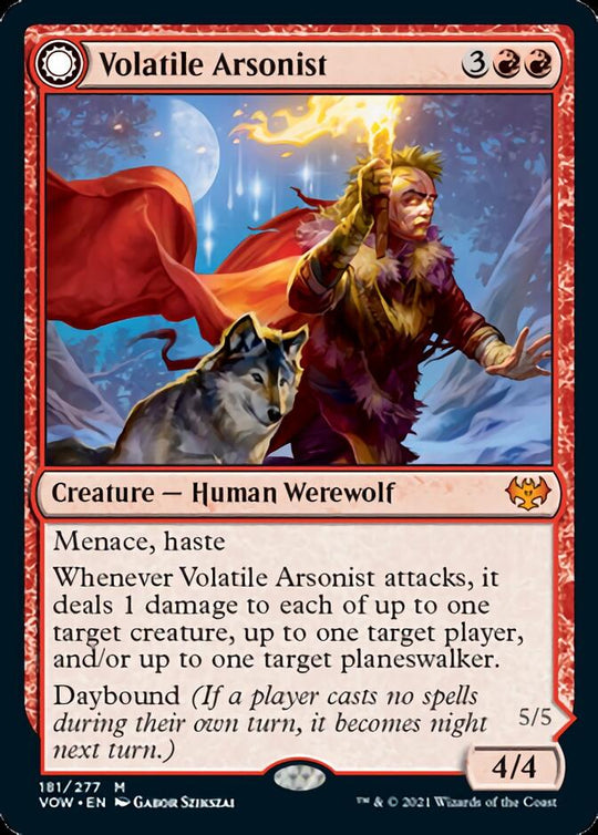 Volatile Arsonist (VOW-181) - Innistrad: Crimson Vow: (Double Faced Transform)