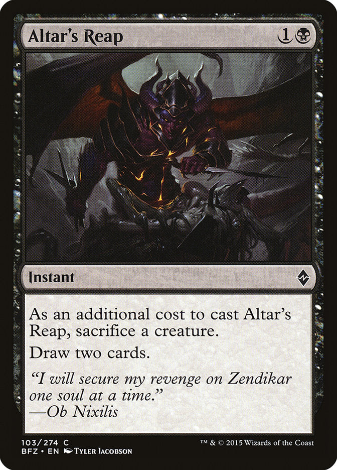 Altar's Reap [Battle for Zendikar] | The CG Realm