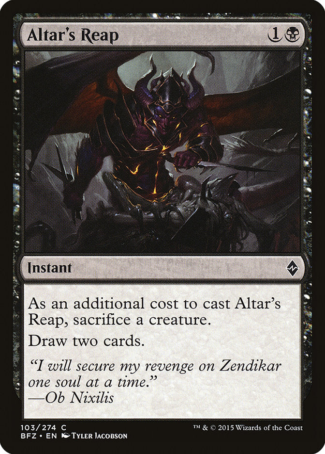 Altar's Reap [Battle for Zendikar] | The CG Realm