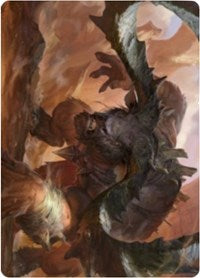Moraug, Fury of Akoum Art Card [Zendikar Rising Art Series] | The CG Realm