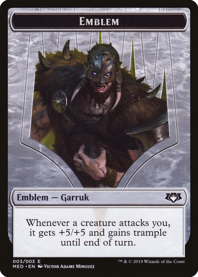 Garruk, Apex Predator Emblem [Mythic Edition Tokens] | The CG Realm