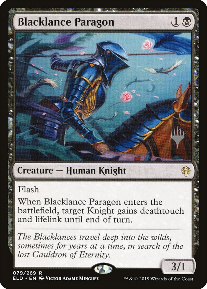 Blacklance Paragon (Promo Pack) [Throne of Eldraine Promos] | The CG Realm