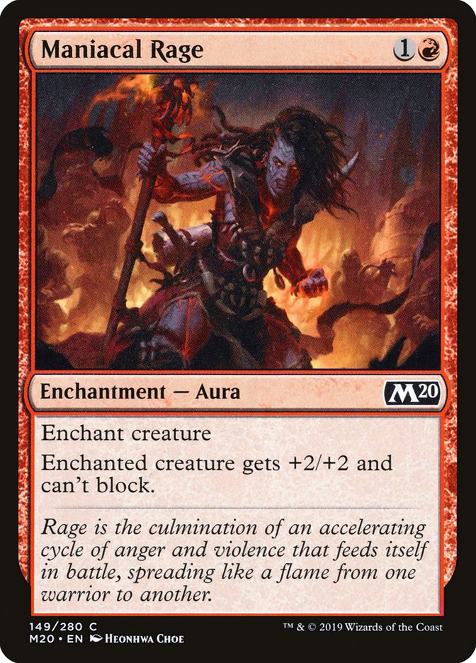 Maniacal Rage [Core Set 2020] | The CG Realm