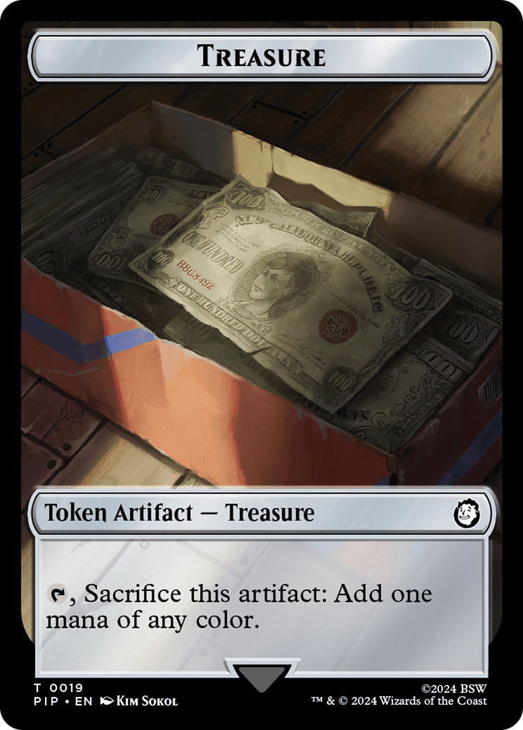 Copy // Treasure (019) Double-Sided Token [Fallout Tokens] | The CG Realm