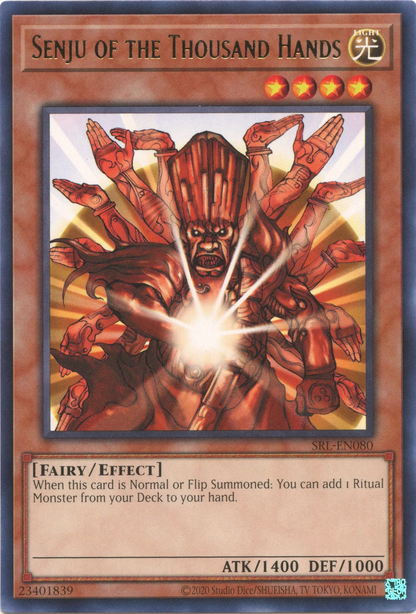 Senju of the Thousand Hands (25th Anniversary) [SRL-EN080] Rare | The CG Realm