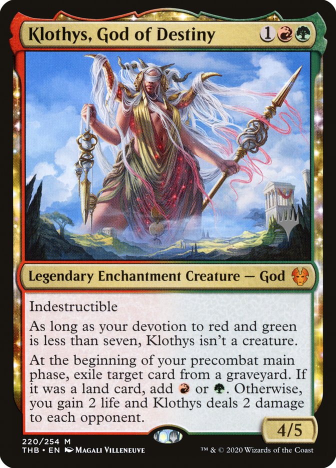 Klothys, God of Destiny (Promo Pack) [Theros Beyond Death Promos] | The CG Realm
