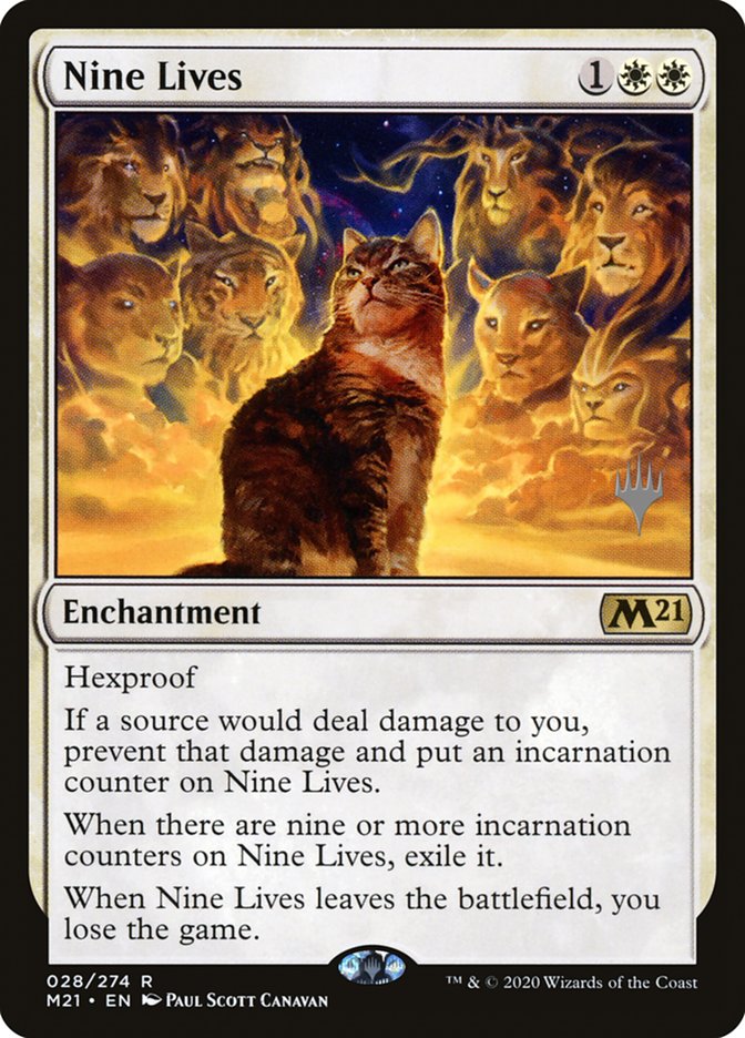 Nine Lives (Promo Pack) [Core Set 2021 Promos] | The CG Realm