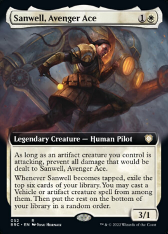 Sanwell, Avenger Ace (Extended Art) [The Brothers' War Commander] | The CG Realm