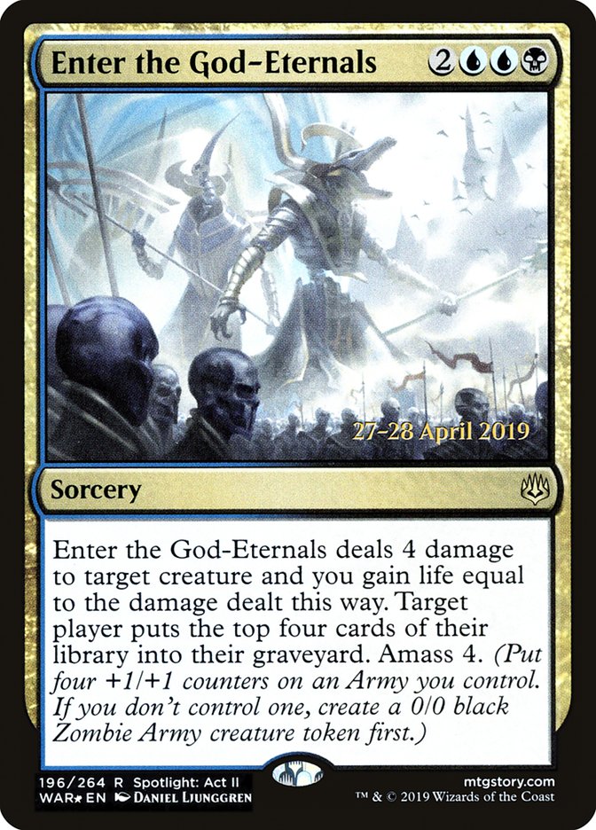 Enter the God-Eternals [War of the Spark Prerelease Promos] | The CG Realm