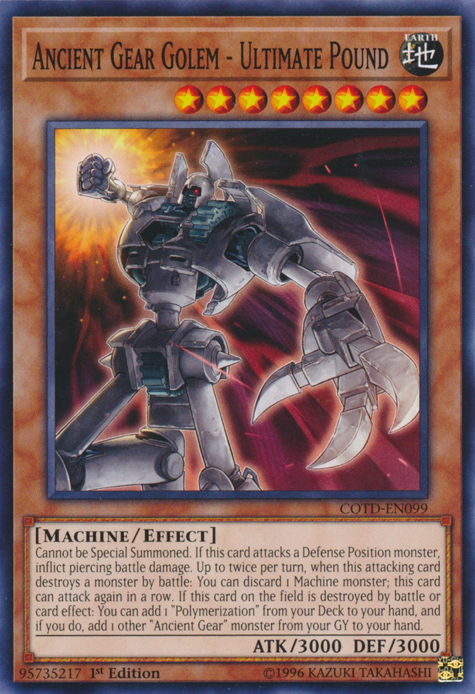 Ancient Gear Golem - Ultimate Pound [COTD-EN099] Common | The CG Realm