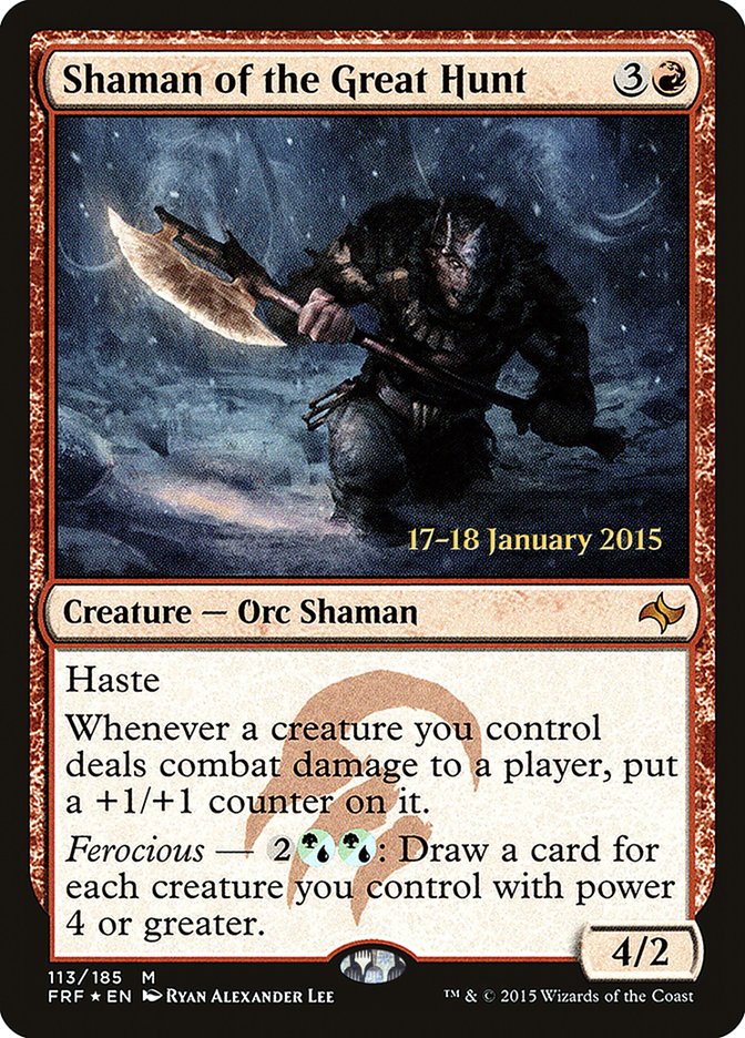 Shaman of the Great Hunt [Fate Reforged Prerelease Promos] | The CG Realm