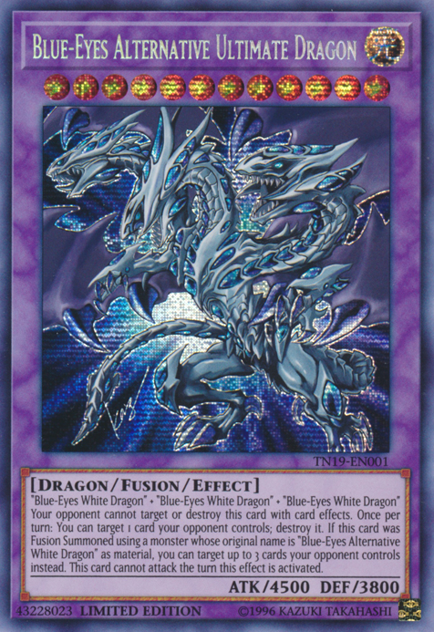 Blue-Eyes Alternative Ultimate Dragon [TN19-EN001] Prismatic Secret Rare | The CG Realm