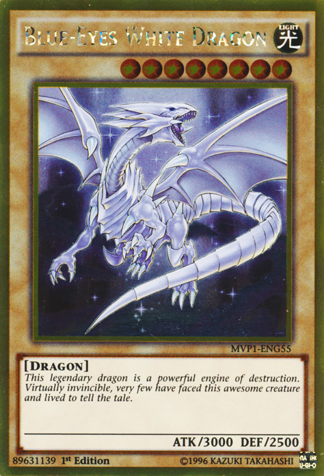 Blue-Eyes White Dragon [MVP1-ENG55] Gold Rare | The CG Realm