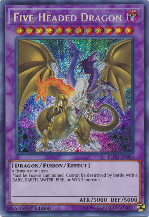 Five-Headed Dragon [BLHR-EN000] Secret Rare | The CG Realm