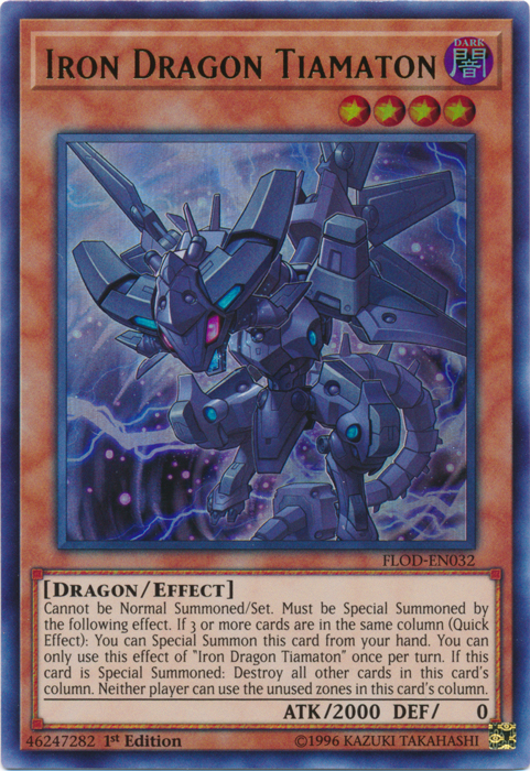 Iron Dragon Tiamaton [FLOD-EN032] Ultra Rare | The CG Realm