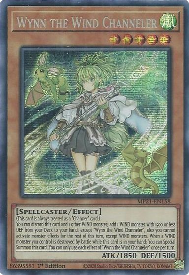 Wynn the Wind Channeler [MP21-EN158] Prismatic Secret Rare | The CG Realm
