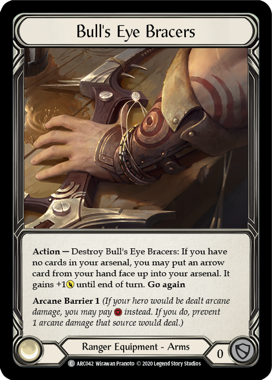 Bull's Eye Bracers [U-ARC042] (Arcane Rising Unlimited)  Unlimited Rainbow Foil | The CG Realm