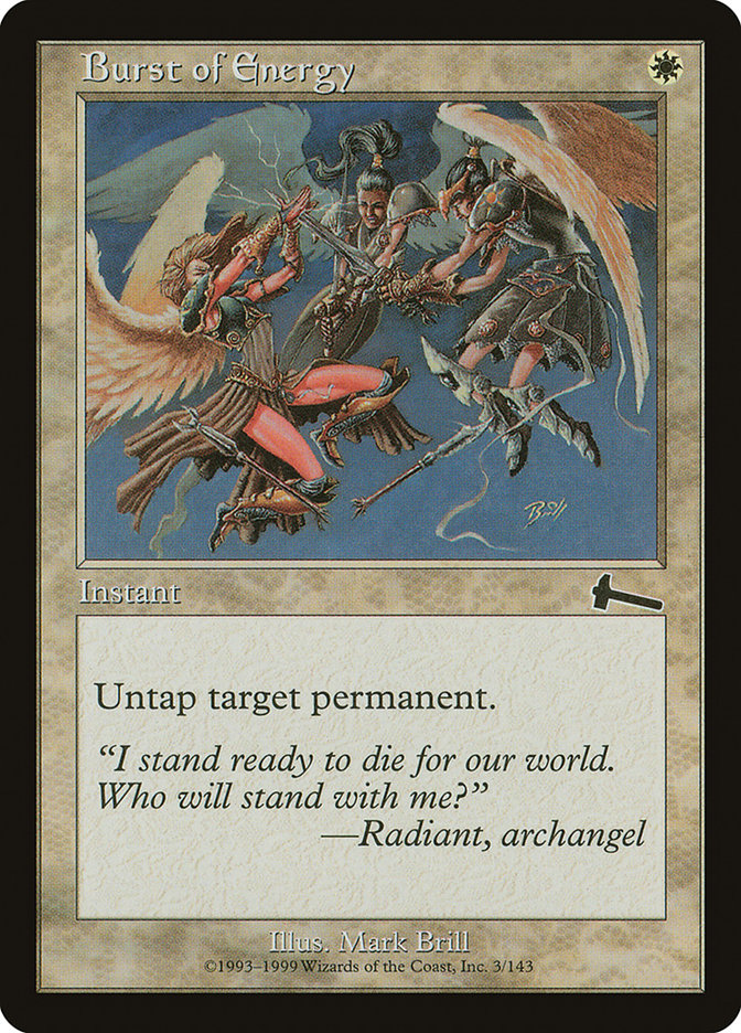 Burst of Energy [Urza's Legacy] | The CG Realm