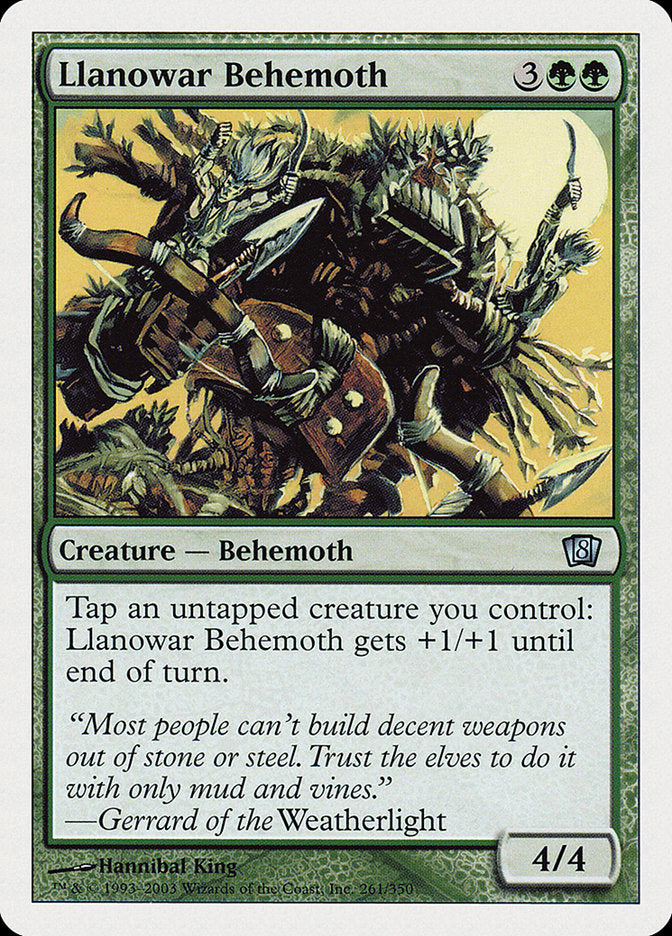 Llanowar Behemoth [Eighth Edition] | The CG Realm