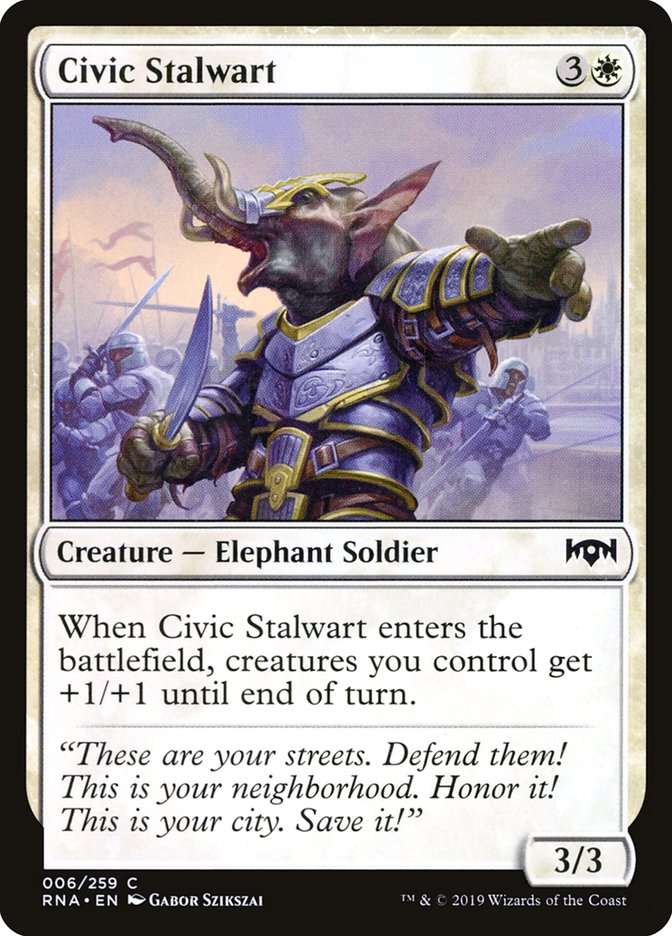 Civic Stalwart [Ravnica Allegiance] | The CG Realm