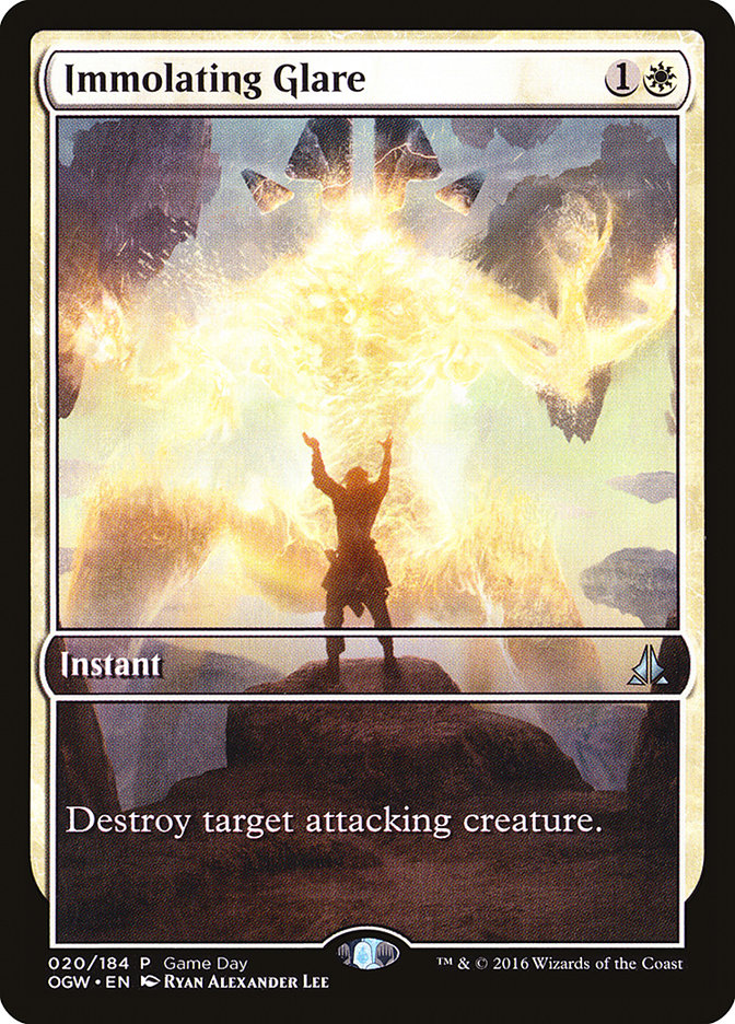 Immolating Glare (Game Day) (Extended Art) [Oath of the Gatewatch Promos] | The CG Realm