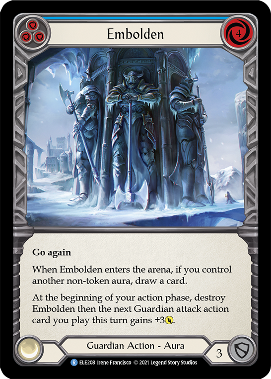 Embolden (Blue) [ELE208] (Tales of Aria)  1st Edition Rainbow Foil | The CG Realm
