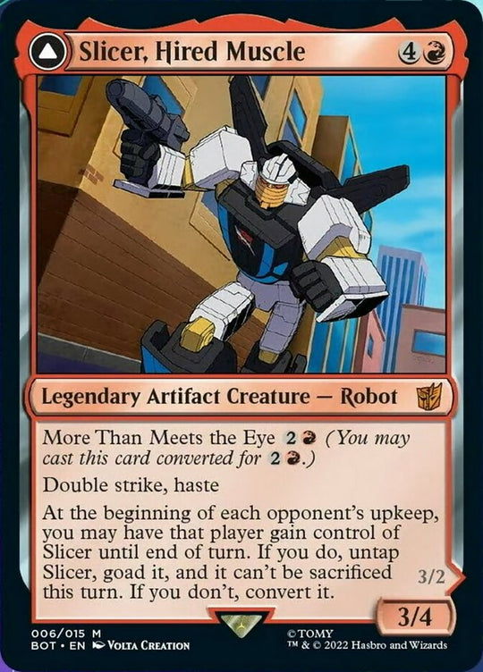 Slicer, Hired Muscle (BOT-006) - Transformers: (convertdfc)