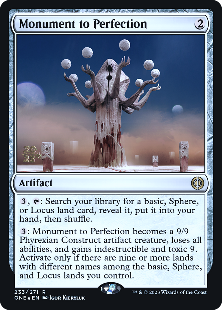 Monument to Perfection [Phyrexia: All Will Be One Prerelease Promos] | The CG Realm