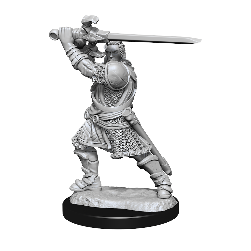 DND UNPAINTED MINIS WV14 HUMAN PALADIN MALE