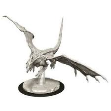 D&D unpainted Miniature Nolzur's Young White Dragon