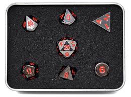 Die Hard RPG Set Sinister Chrome W/ Red