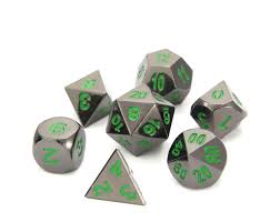 Die Hard RPG Set Sinister Chrome W/ Green