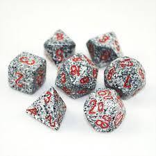 Chessex Speckled Granite Polyhedral 7 Die Set | The CG Realm