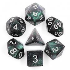 Die Hard Dice POLY RPG SET - EVERCLEAR AURORA