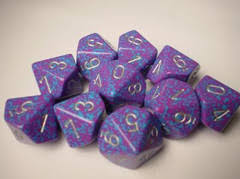 Chessex Speckled Silver Tetra Polyhedral 7 Die Set