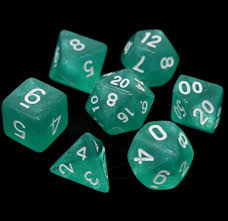 Die Hard Dice POLY RPG SET - HAKURO W/ WHITE