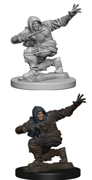 D&D Unpainted Miniature Deep Cuts Human Male Rogue