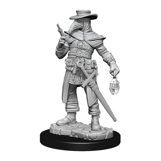 WIZKIDS UNPAINTED MINIS WV15 PLAGUE DOCTOR/CULTIST