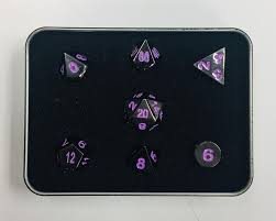 Die Hard RPG Set Sinister Chrome W/ Purple