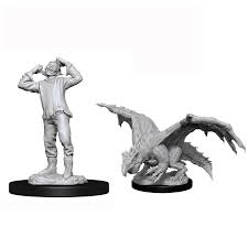D&D Primed Miniatures Green Dragon Wyrmling
