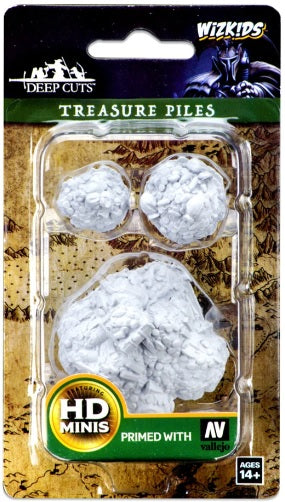 WIZKIDS UNPAINTED MINIS WV3 TREASURE PILES | The CG Realm