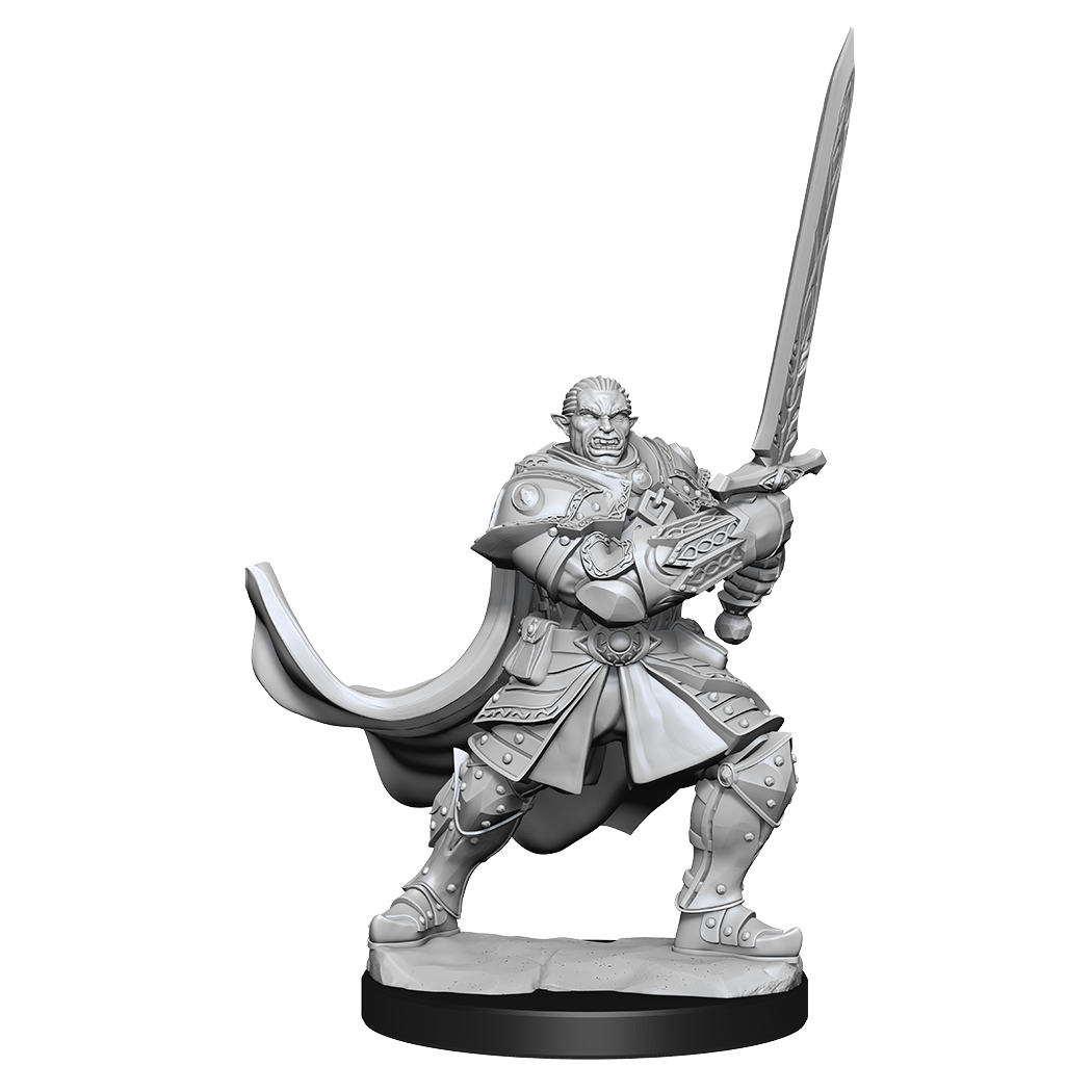 DND UNPAINTED MINIS WV15 HALF-ORC PALADIN MALE | The CG Realm