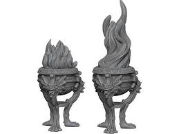 WIZKIDS UNPAINTED MINIS WV4 BRAZIERS | The CG Realm