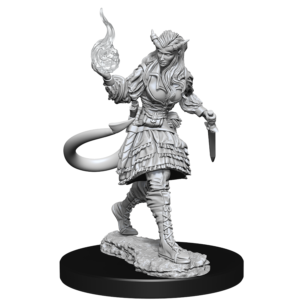 DND UNPAINTED MINIS WV15 TIEFLING SORCERER FEMALE