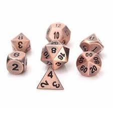 Die Hard RPG Set Battleworn Copper