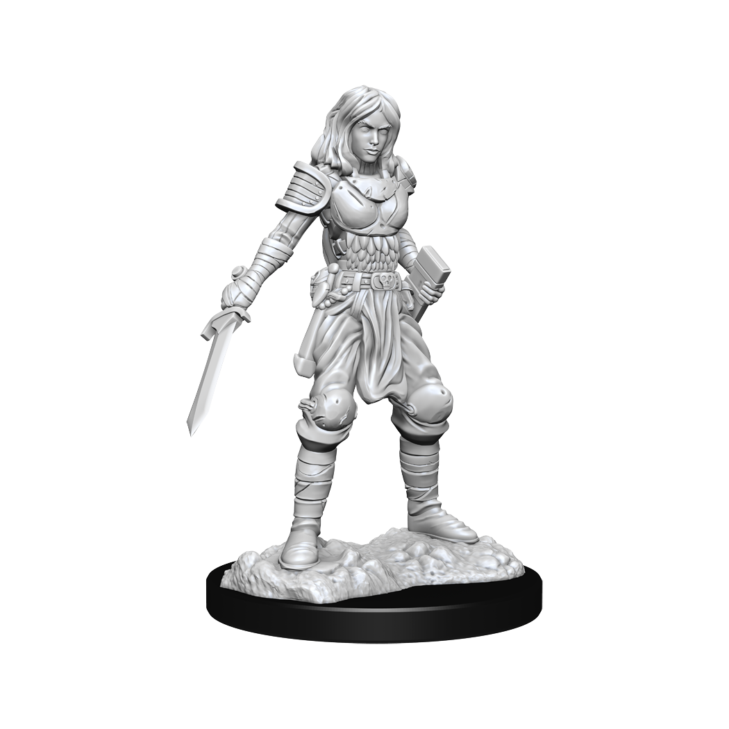 PF UNPAINTED MINIS WV15 HUMAN FIGHTER FEMALE | The CG Realm